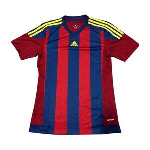 Adidas Climalite Burgundy Striped Soccer Jersey